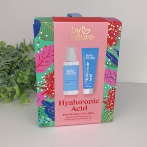By nature hyaluronic acid face serum & jelly mask set